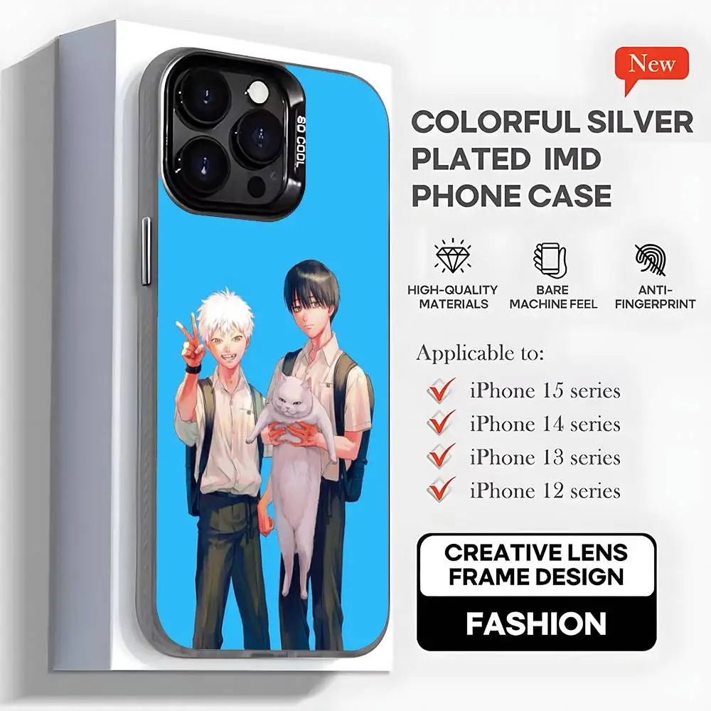 حافظة هاتف هزلية من The Summer Hikaru D-Died لهاتف iPhone17,16,15,14,13,12,11, Mini, Pro,MAX, plus, غطاء أسود غير لامع مقاوم للصدمات