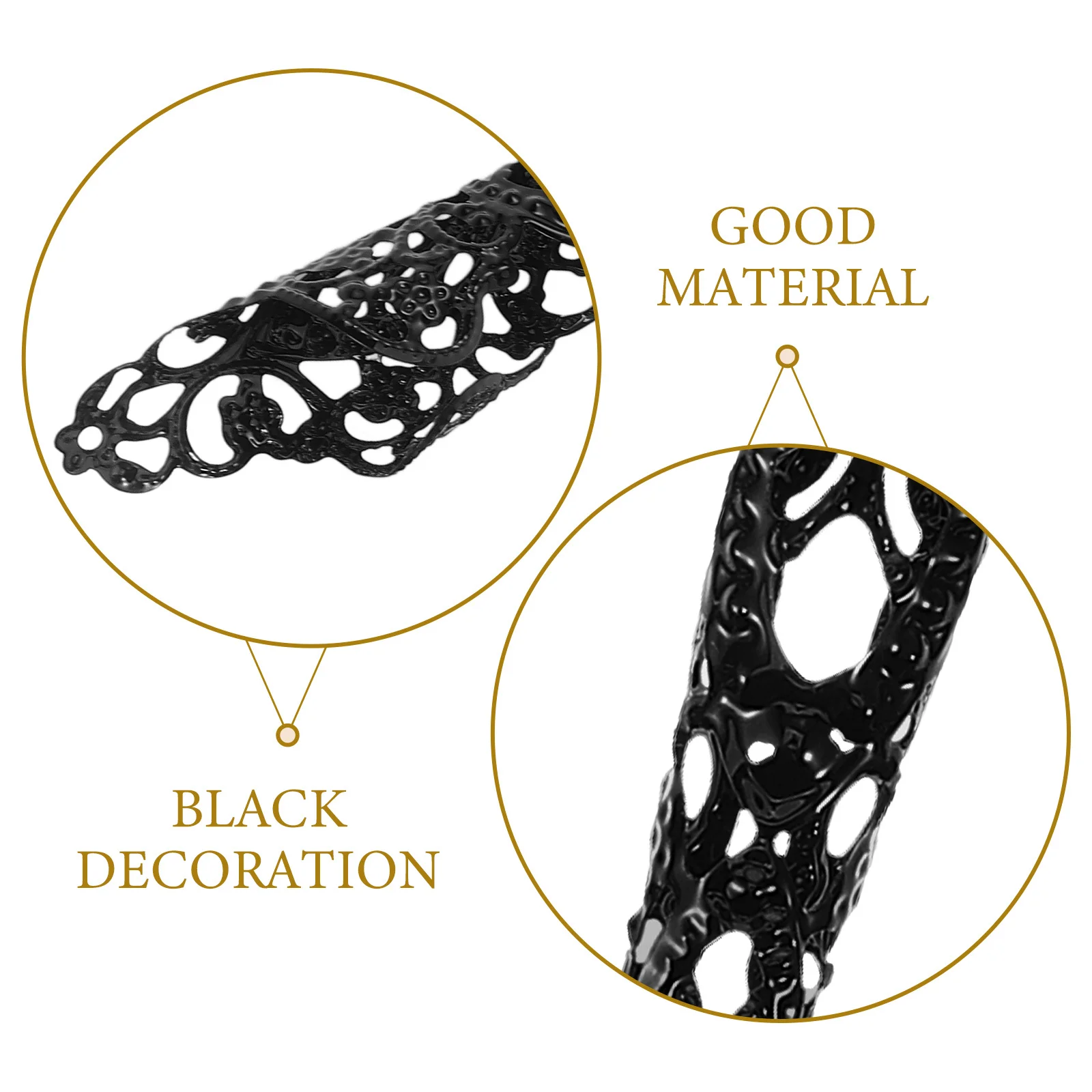 

20pcs Long Nail Covers For Women Metal Finger Tips Ancient Queen Ring Delicate Fingertip Jewelry Halloween Cosplay Prop Party