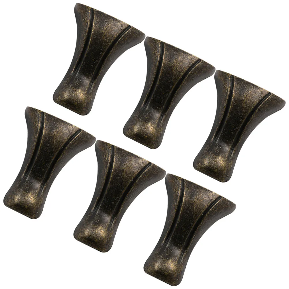 

6pcs Bronze Corner Guard Zinc Alloy Wood Case Legs Vintage Jewelry Box Protector Small Lightweight For Gift Cabinet