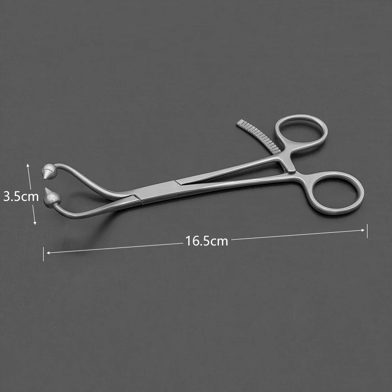 Multi tooth bone holding forceps with pointed point shaped ball head reduction forceps, locking plate forceps, orthopedic instru