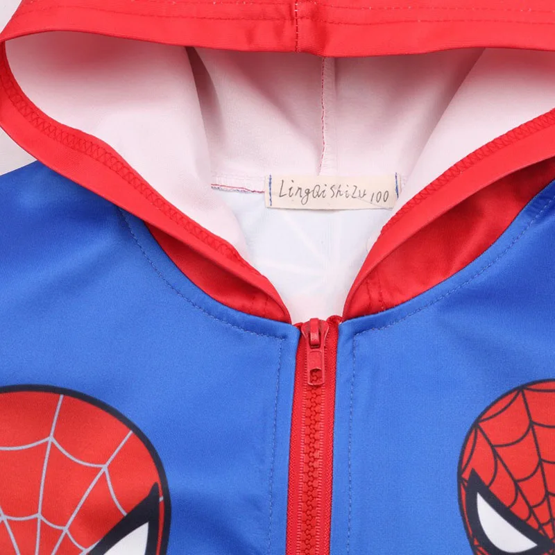 Marvel Spiderman Children Boys Hooded Sweatshirts Clothes For Kids Baby Boy Spiderman Jacket Coats For Young Children Cartoon