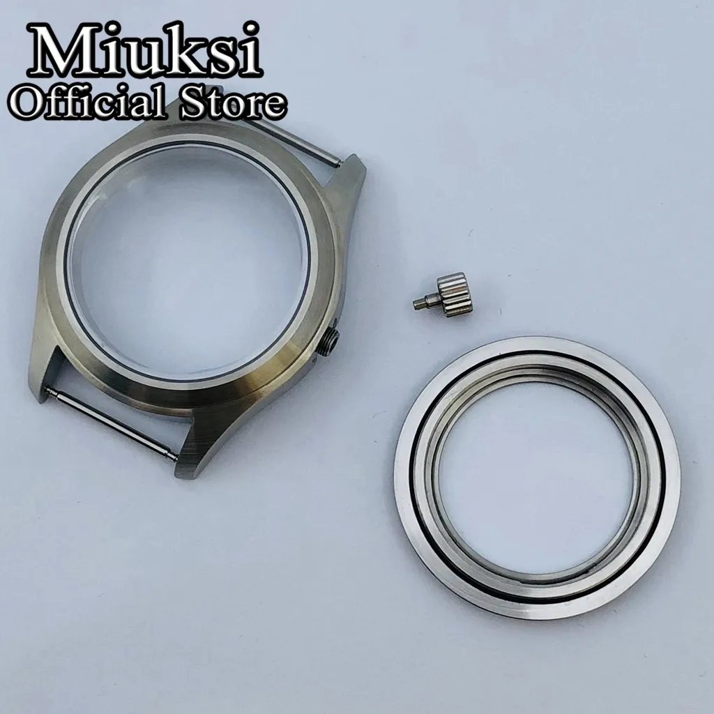 Miuksi 36mm/39mm silver black copper sterile watch case sapphire glass fit NH35 NH36 NH34 NH38 NH70 NH72 ETA2824 PT5000 movement