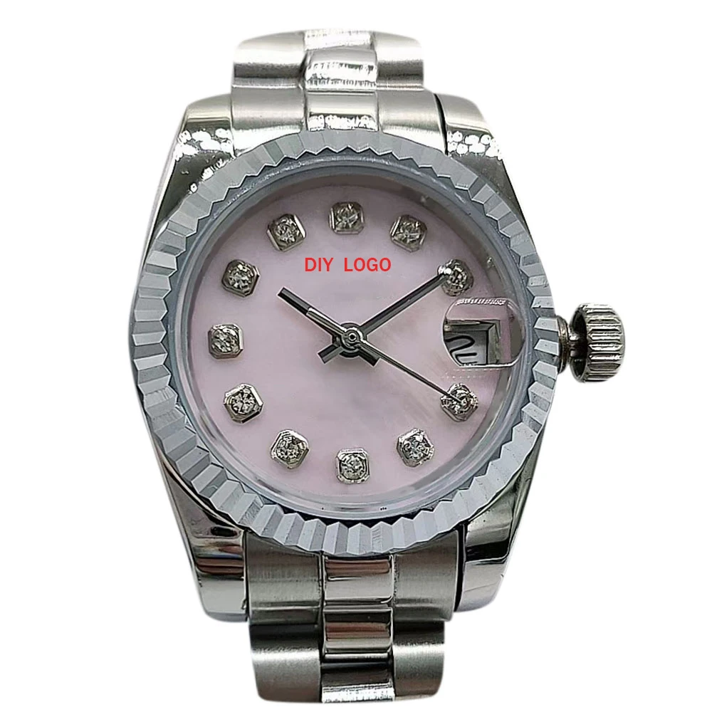 DIY Custom Logo 26 mm Refined dainty Watches for Women – Stainless Steel Dress Watch for Business Elegance