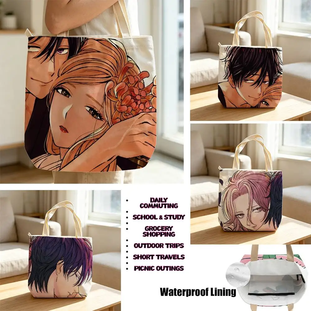 For Couple Creative Firefly Wedding Storage Bag Waterproof Canvas bag suitable for going to class, shopping, gift, and commuting