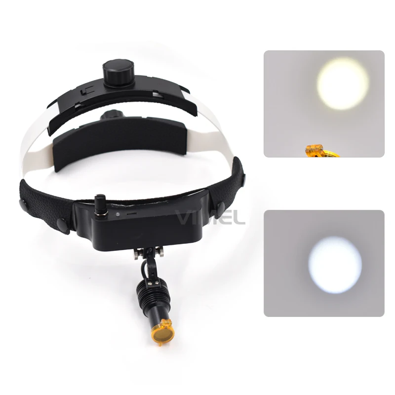 Medical Dental LED Wireless Headlight Portable Surgical Head Light Led High Brightness with Optical Filter Dentists Lamp