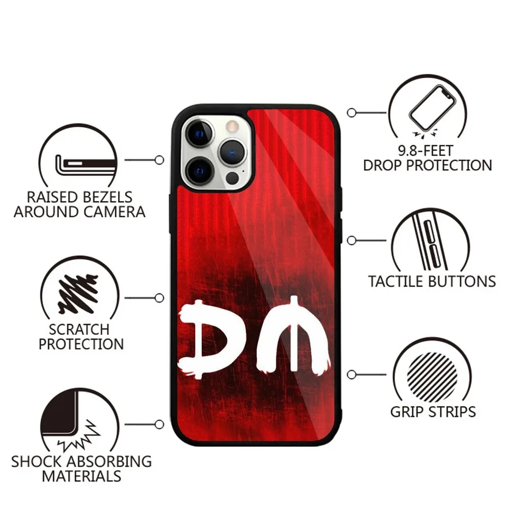 D-Depeche Mode Rock Band Phone Case For iPhone 15,14,13,12,11,Plus,Pro,Max Mini Magsafe Magnetic Wireless Charging