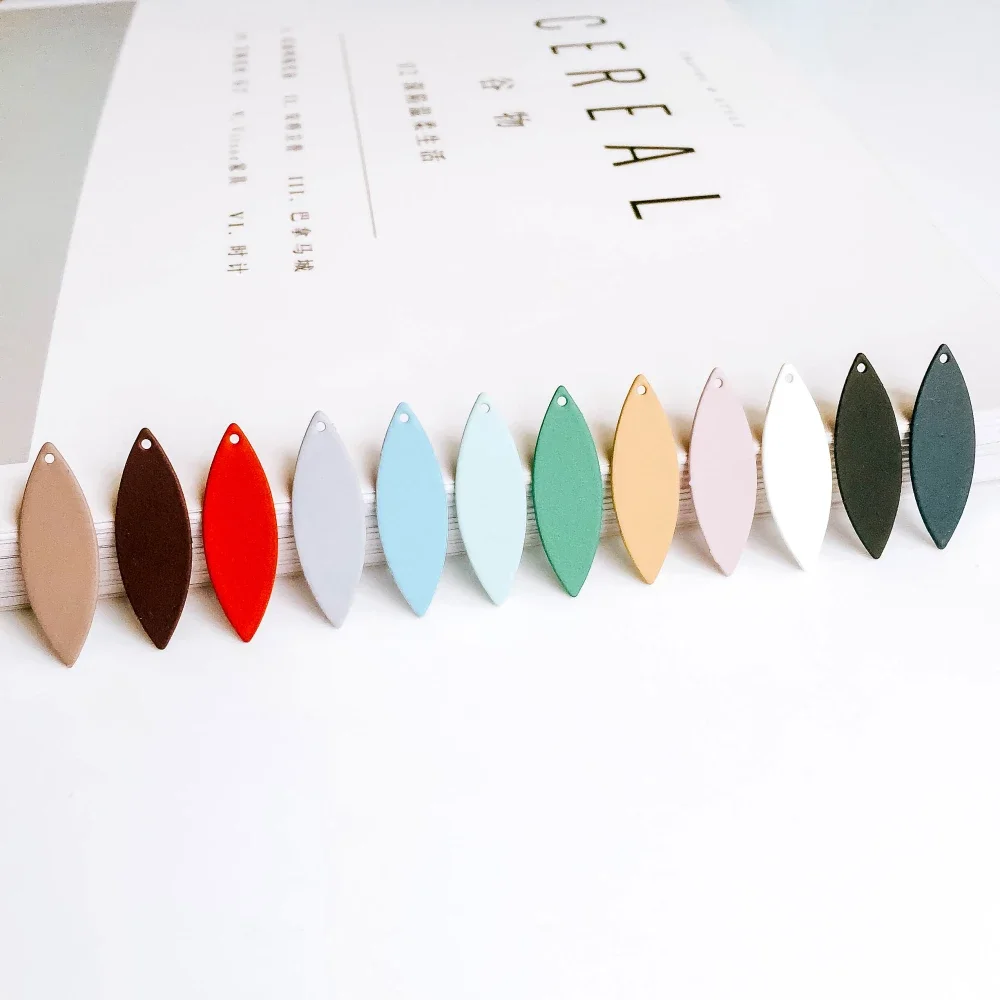Multicolors Horse Eye Shape Eardrop Metal Diy Material Pendant Necklace Earring Charms Jewelry Component 10pcs