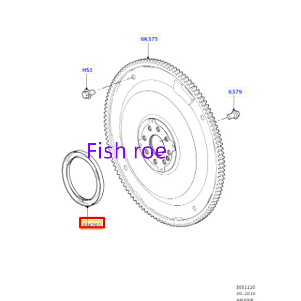 

OEM LR035564 LR005254 JDE12073 Suitable for Ra-nge Ro-ver Sport II L494 crankshaft timing wheel