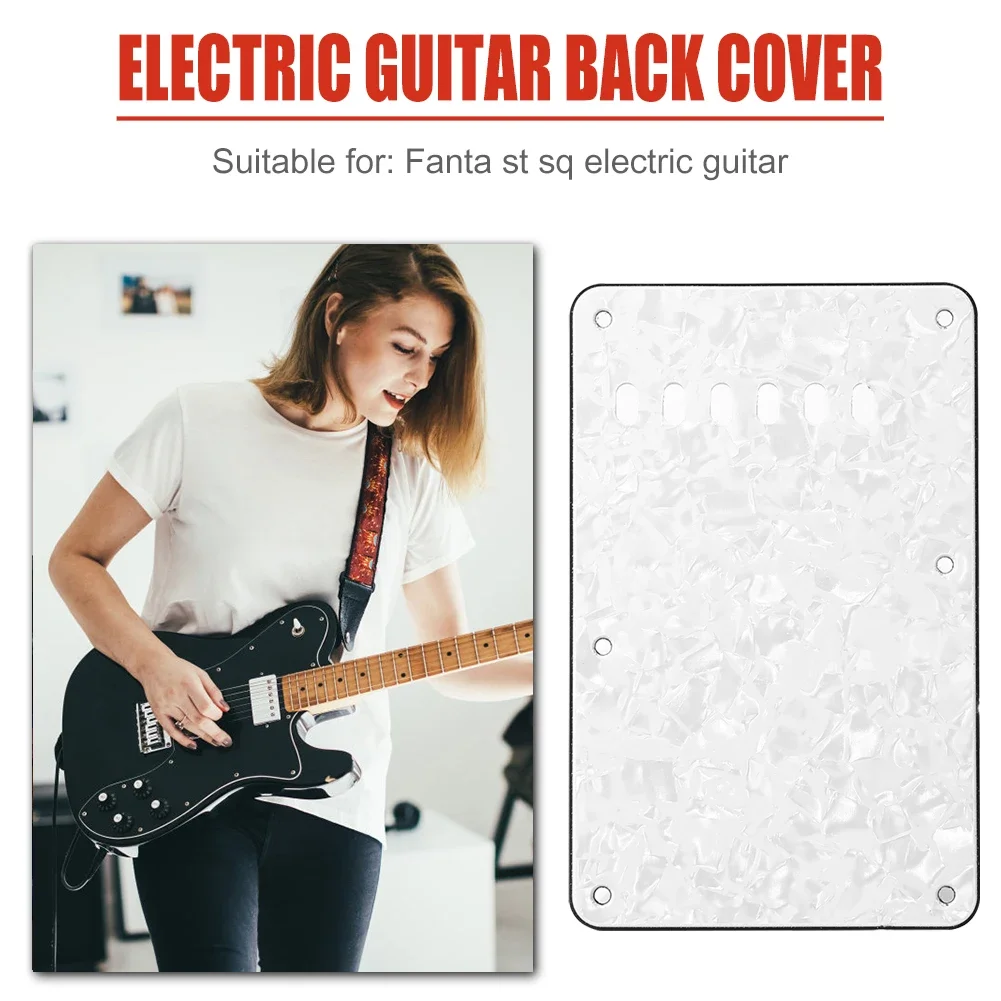 6 Holes Electric Guitar Tremolo Cavity Cover Back Plate for Fender ST SQ Strip Back Cover Electric Guitar Part Accessories