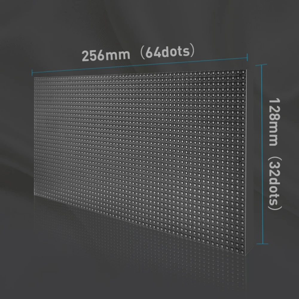 P4 LED screen panel module 256*128mm 64*32 pixels 1/16 Scan Indoor 3in1 SMD RGB Full color P4 LED display panel module