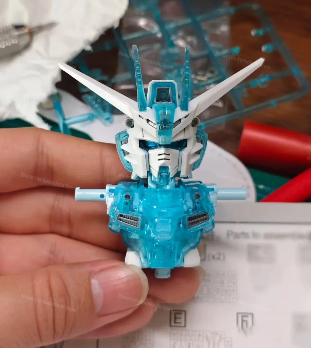 GAOGAO MGSD STTS-909 montée liberté glace bleu assemblage modèles Kits en plastique squelette Anime figurine Robot en plastique modèle jouets