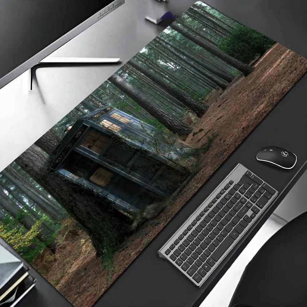 Alfombrilla de ratón DOCTOR WHO para juegos, borde de bloqueo, ordenador grande para Gamer, alfombrilla de ratón artística de goma grande para Gamer, alfombrilla de escritorio para ordenador portátil