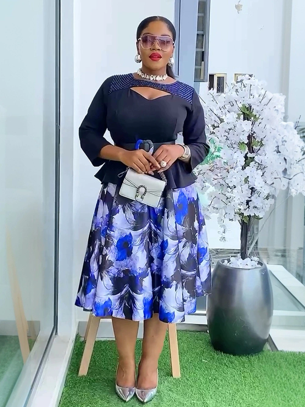 فساتين طويلة للحفلات الأفريقية مقاس كبير للنساء فساتين سهرة جديدة من Dashiki أنقرة ترتر ملابس تركيا رداء أفريقيا