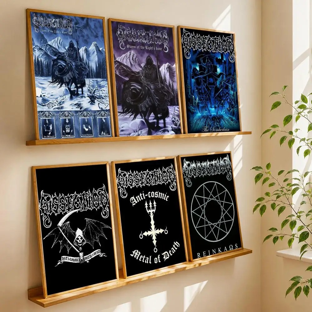 Metal Band D-Dissection Poster HD Home Wall Stickers House Hallway Living Room Bedroom Bar Office Decor Art Prints