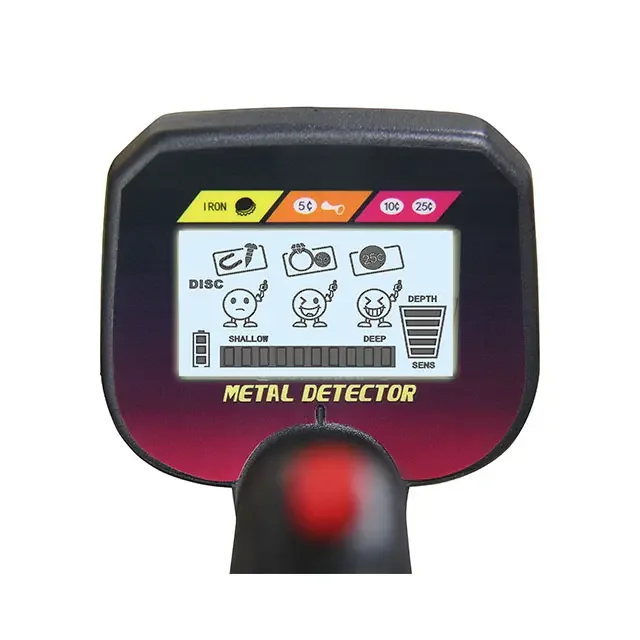 Metal Detector for Kids Adjustable Length Gold Detector for Treasures MD-412 Waterproof Search Coil  LCD Display Detecting Gold