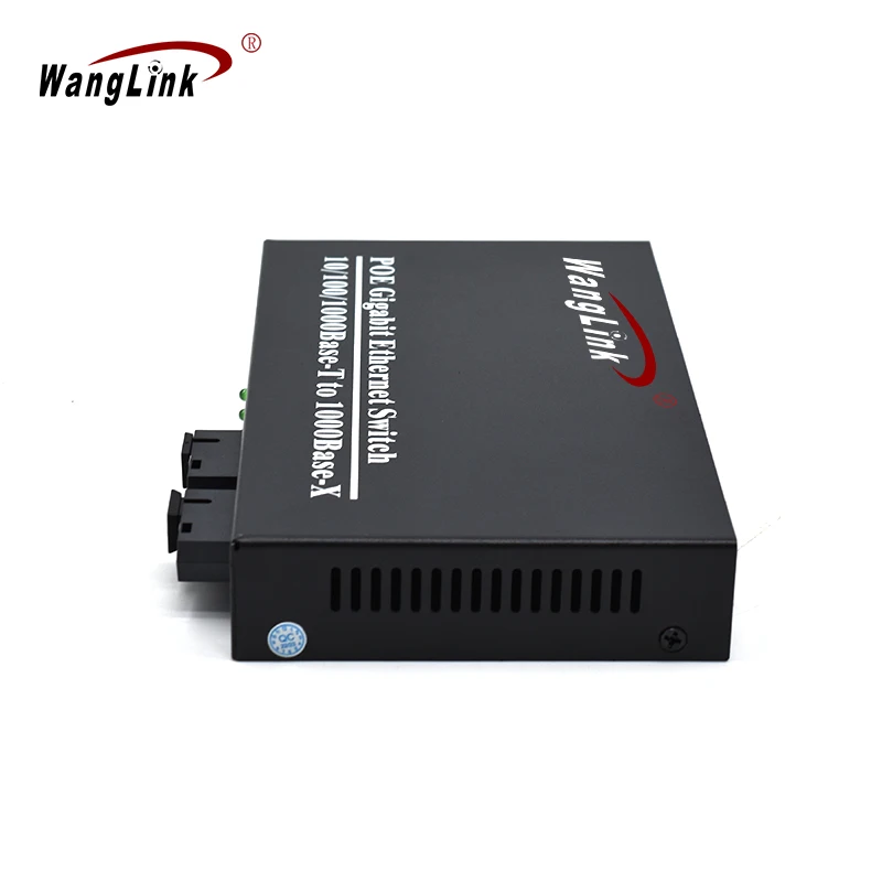 Gigabit POE Switch 4 Port Poe Switch Support IEEE802.3af/at with 2 SC Fiber 20KM Poe Media Converter For Wireless AP IP Camera