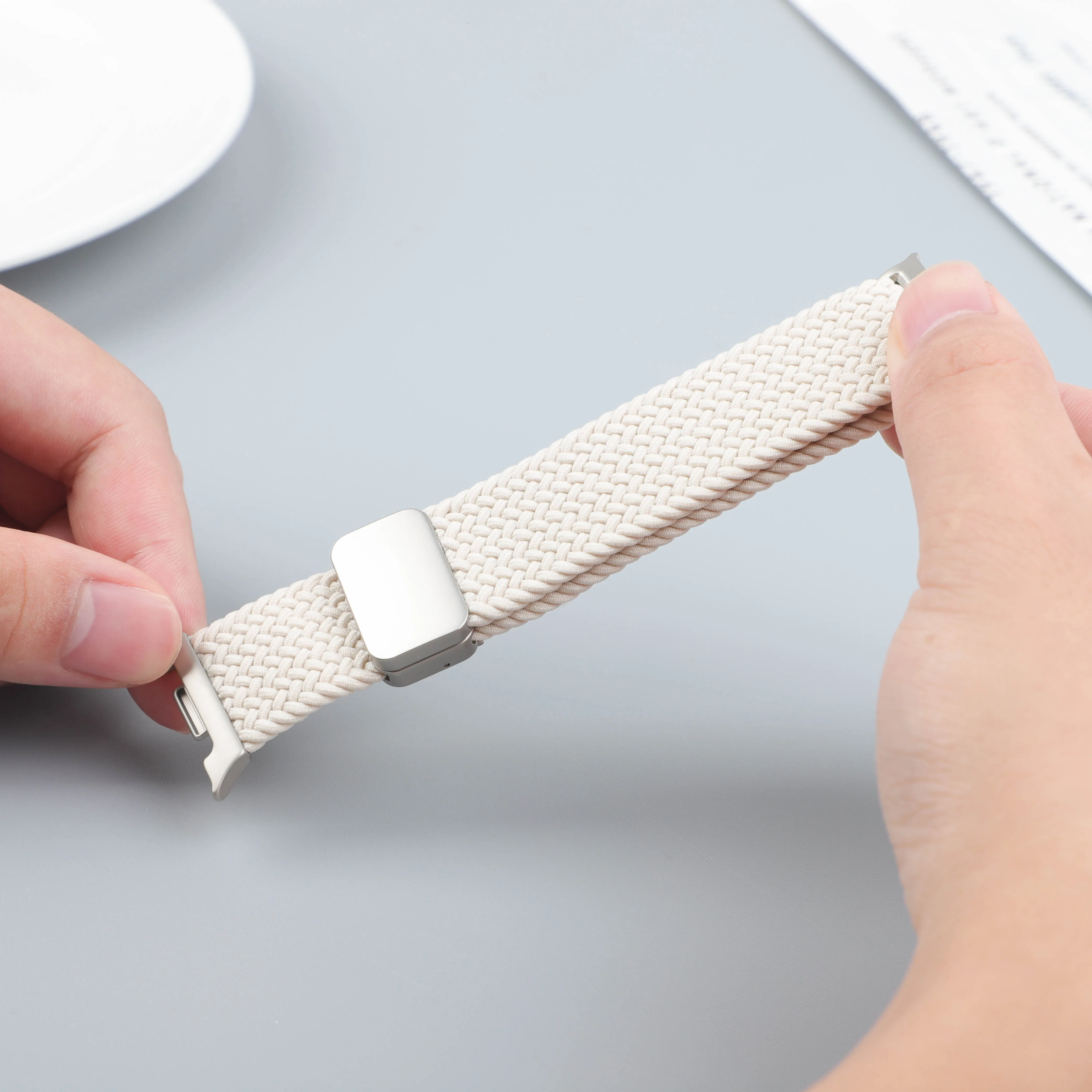 Magnetisches geflochtenes Armband für Samsung Galaxy Watch 9 8, 44 mm, 40 mm, Nylonarmband, Correa, Pulseira, Galaxy Watch 8 Classic 46 mm – Detail 7