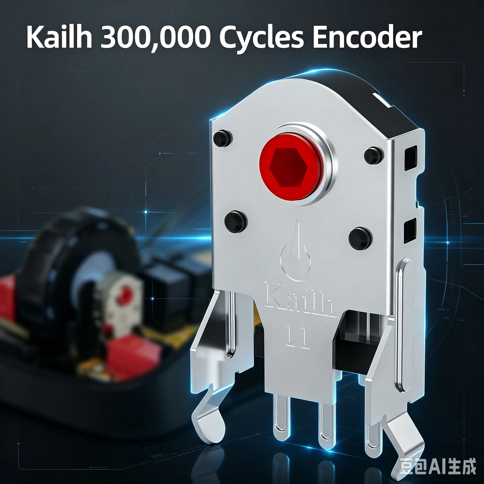 10pc Kailh Dustproof Mouse Scroll Wheel Encoder,Red Core 5/5.5/7/8/9/10/11/mm Replacement Rotary Encoder for Gaming Mouse Repair