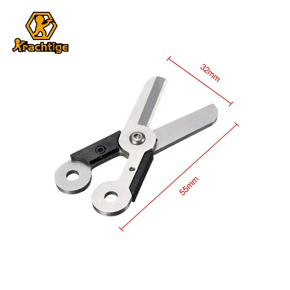 Krachtige Mini Gadget Chaveiro Sobrevivência Primavera Edc Tesoura Engrenagem Anel de Bolso Dobra Tesoura Cortador