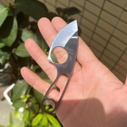 2026 Stainless steel neck pocket knife, mini camping knife, portable multi-purpose survival knife,EDC