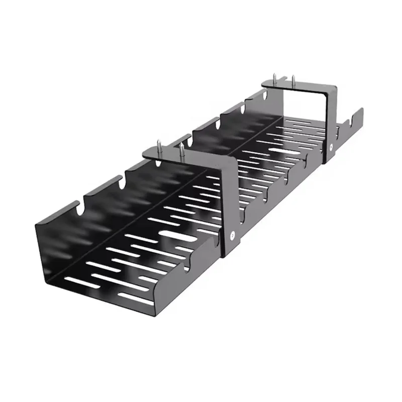 AT63-Cable Management Tray Insert Desktop Portable Storage Table Underwire Frame Undertook Metal Wire Management Fixture