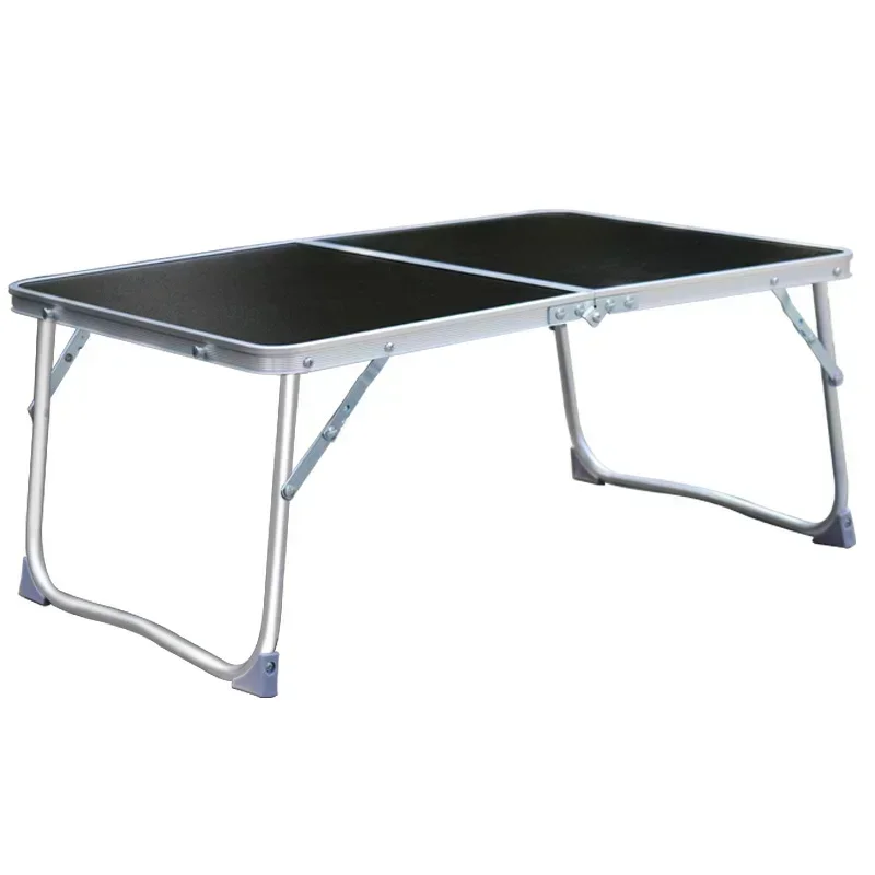 Foldable Laptop Desk,Computer Table, Portable Picnic Table, Breakfast Serving Bed Tray, Folds In Half with Inner Storage Space