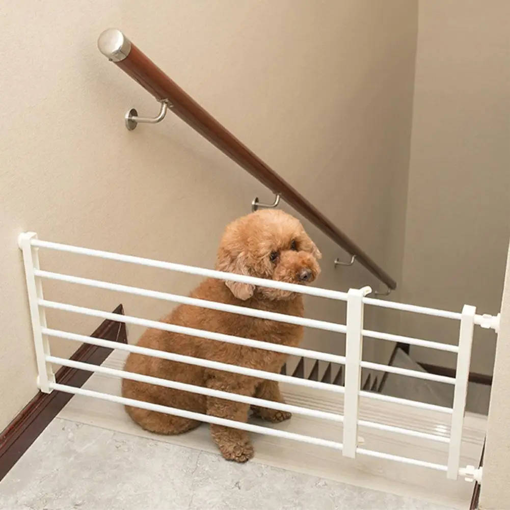 Pet Gate for Uneven Surfaces Expandable Metal Dog Gate with Door for Small Dogs Indoor Pet Gate for Stairs Doorways Pressure