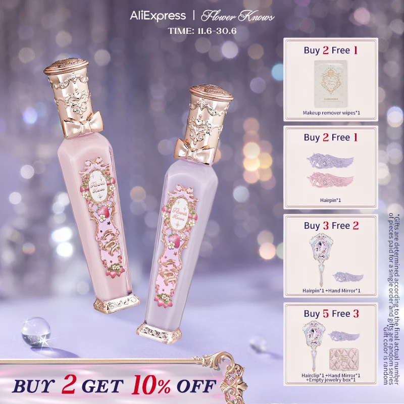 Flower Knows Strawberry Rococo Series Glowy Lipgloss