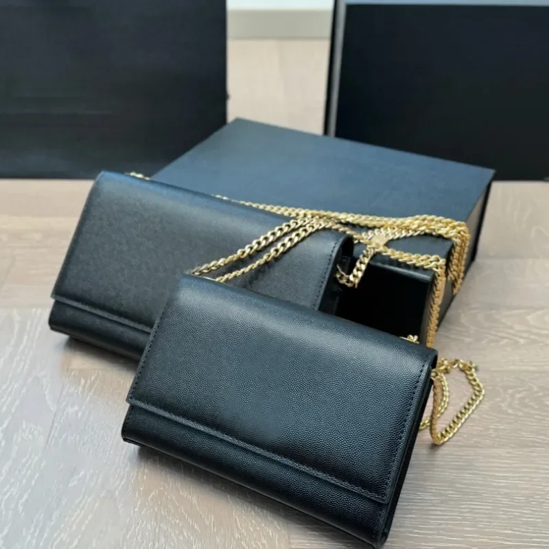 

Модная дизайнерская женская сумка Kate: кожаная сумка через плечо с цепочкой, сумка-конверт, сумка-клатч Caviar