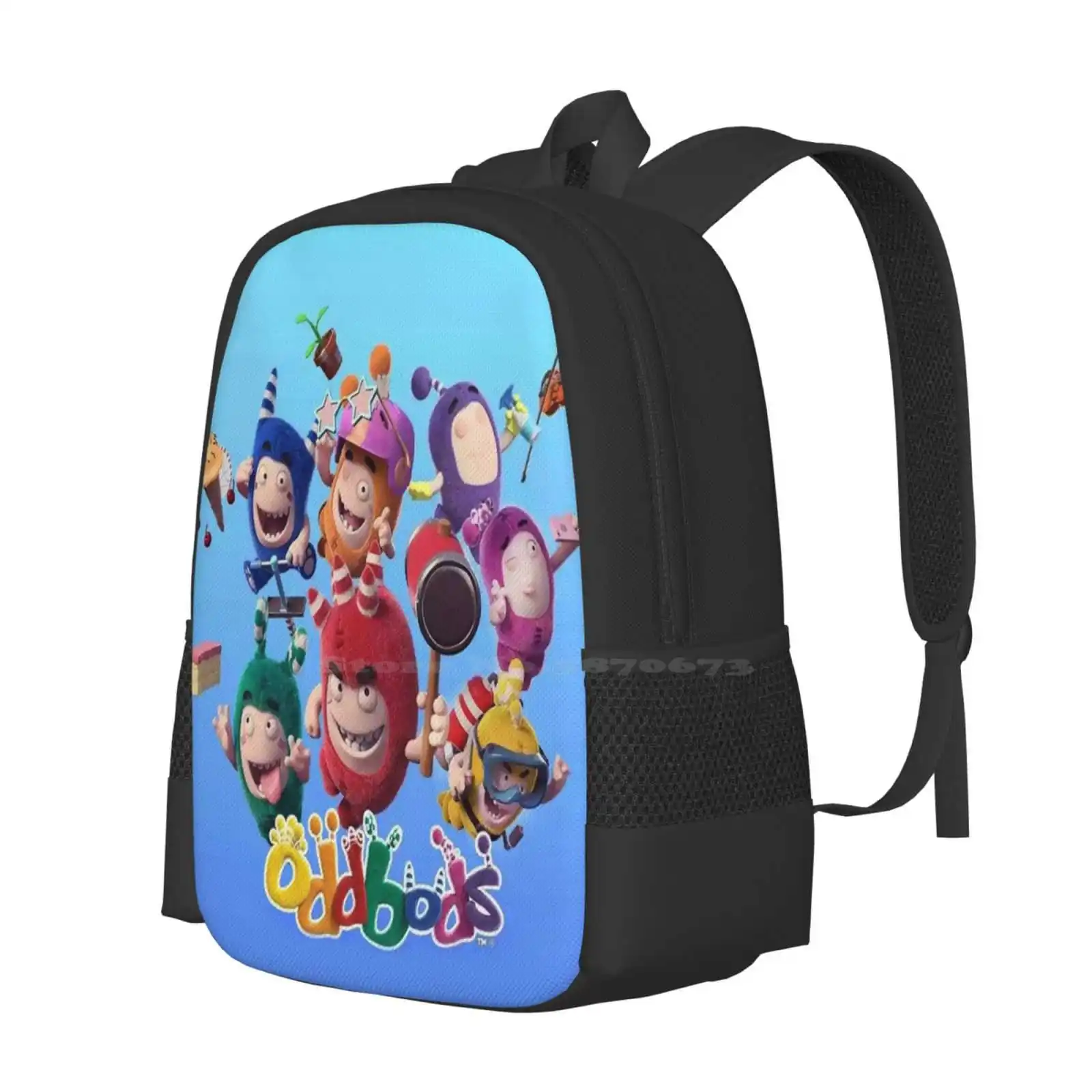 Oddbods-mochila de animación de Tv para niños, bolsas de moda, serie de fundas de dibujos animados 2020, gran oferta, 2021