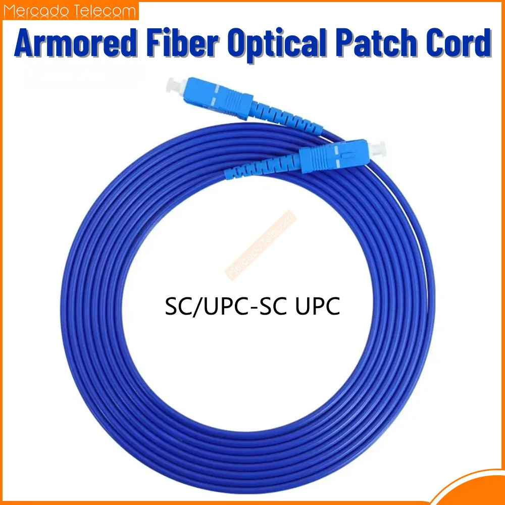 

SC-SC Бронированный оптоволоконный кабель Патч-корд Симплекс SM FTTH SC/UPC Волоконно-оптический соединительный кабель 3 м/5 м/10 м/15 м/20 м/30 м