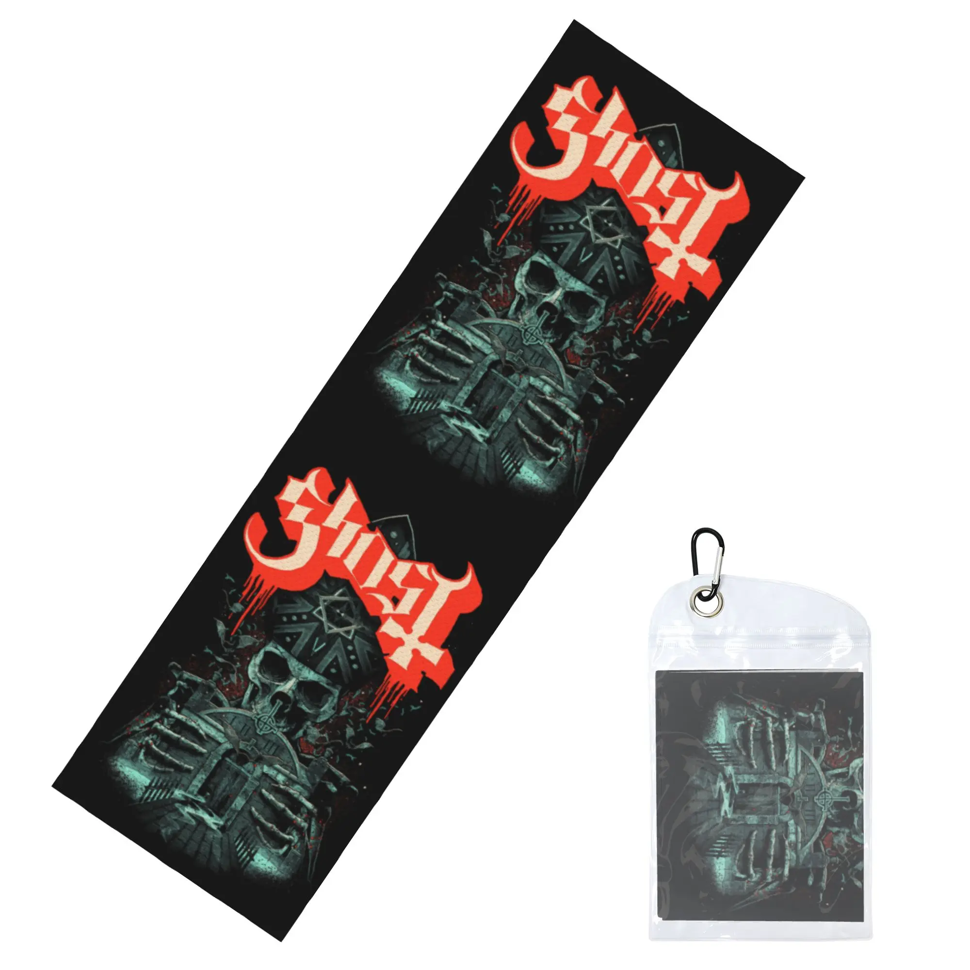 Ghost Heavy Metal Rock Band Cold Exercise Towel  Yoga And Fitness Running Outdoor Activities Travelling Swimming Camping Towels