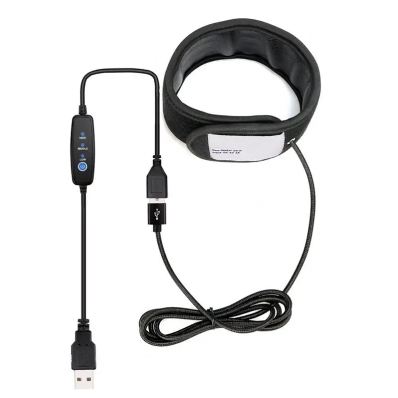 IALJ-Dew Heater Strip 320Mm For Telescope And Camera Lens, USB Powered Three-Speed Adjustment Lens Heater