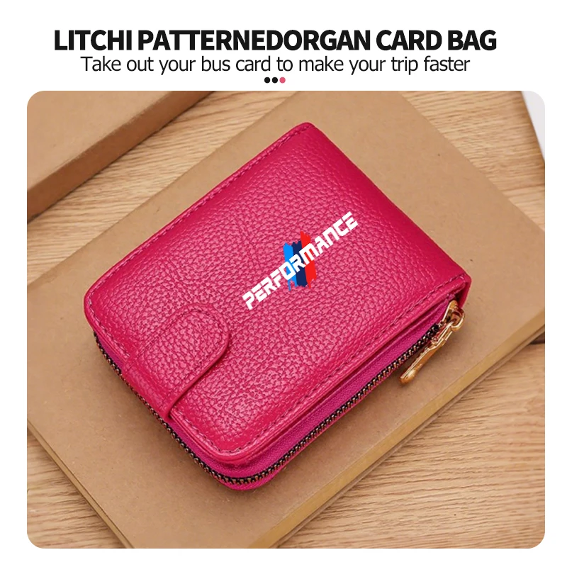 Leather Credit Card Wallet Holder Short Vertical Men's Wallet For BMW 1 2 3 5 7 Series X1 X2 X3 X4 X5 X6 G20 G30 G11 G12 view 3