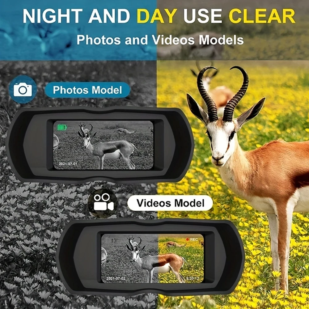 

R6 850nm infrared 1080P HD 5X digital zoom binoculars Night vision equipment Hunting telescope Outdoor white night dual purpose