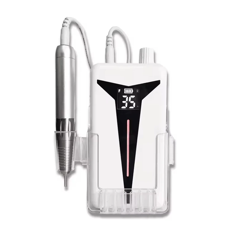 

OEM/ODM Professional 35000rpm Rechargeable Cordless Electric Coreless Nail Drill Machine With Charging Base