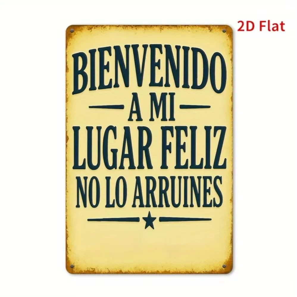 Vintage-Blechschild zur Aufbewahrung von nuklearem Kraftstoff – 30,5 x 20,3 cm, deutscher Text und Bambusblatt, Retro-Industrie-Heimbar-Dekoration, Geschenk, 1 Stück