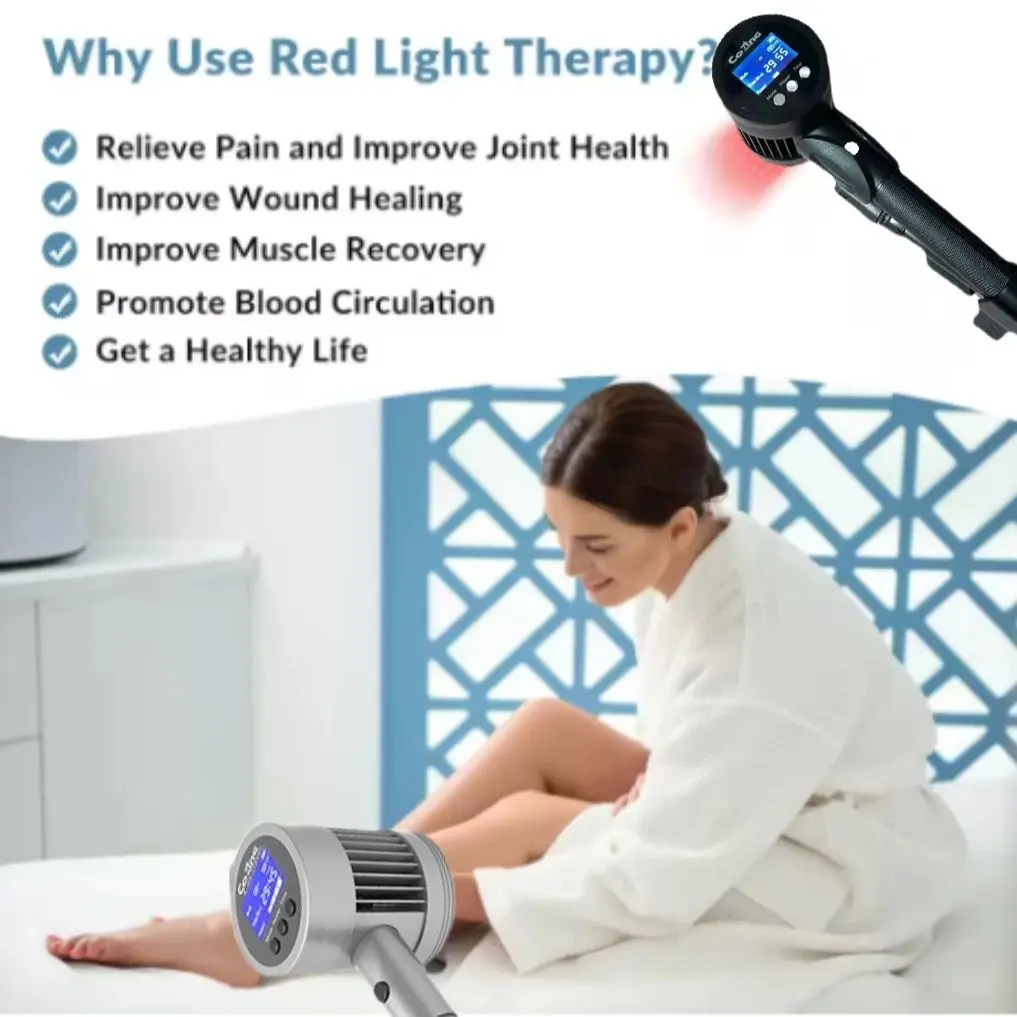 

Официальный лазерный терапевтический аппарат HLKGO MLS 650нмx19 808нмx6 для лечения простудных воспалений, облегчения боли в спине для домашнего использования (для животных и взрослых)