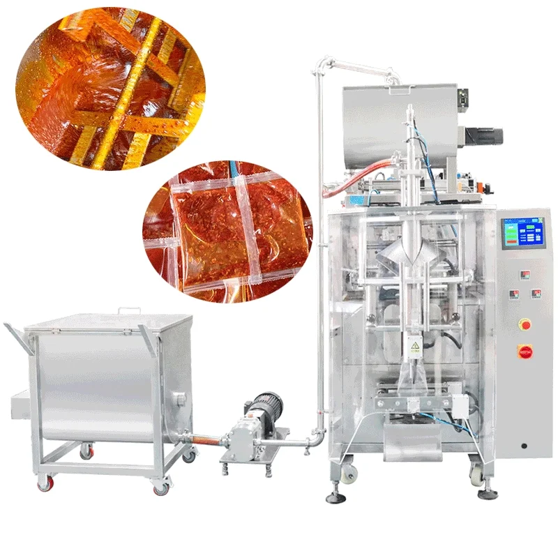 آلة تعبئة نماذج متعددة آلة تعبئة وتغليف العسل السائل الأوتوماتيكية عالية الكفاءة