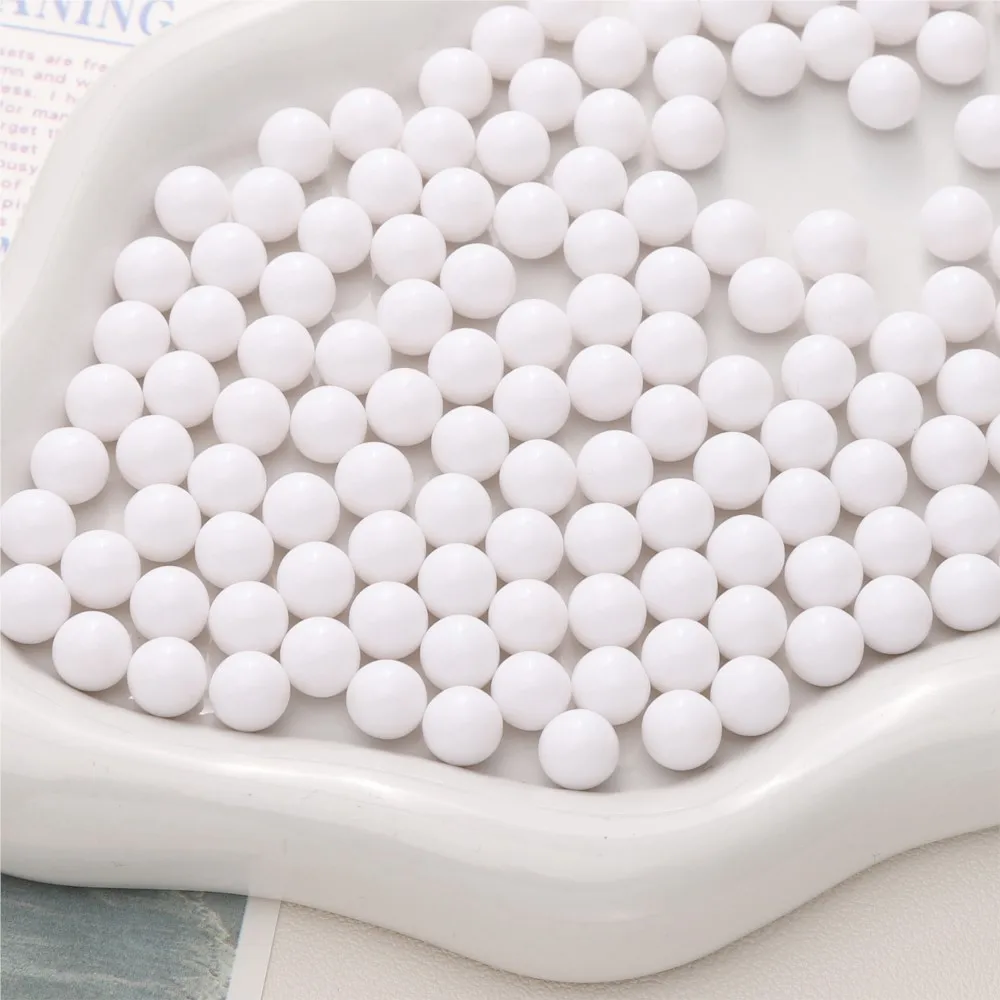 1.8/3/4/5/6/8mm Acrylic Black White Color Non-Hole Loose Round Beads DIY Jewelry Making Bracelet Necklace Handicraft Materials