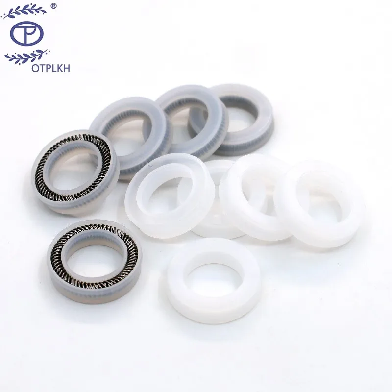 Spring seal ring for shaft ultra-high molecular weight polyethylene uhmwpe X-inclined stainless steel spring factory customized