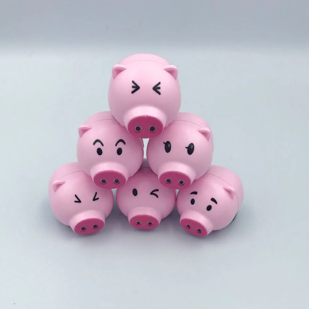 18 Uds Mini cerdo Back Rider Pull Piggy juguete de inercia chico modelos de coches juguetes Animal niño