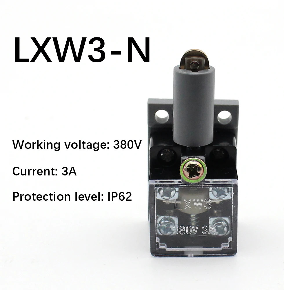 LXW3-N new hot selling micro travel limit switch AC 380V 3A SPDT single wheeled self reset Roller microswitch