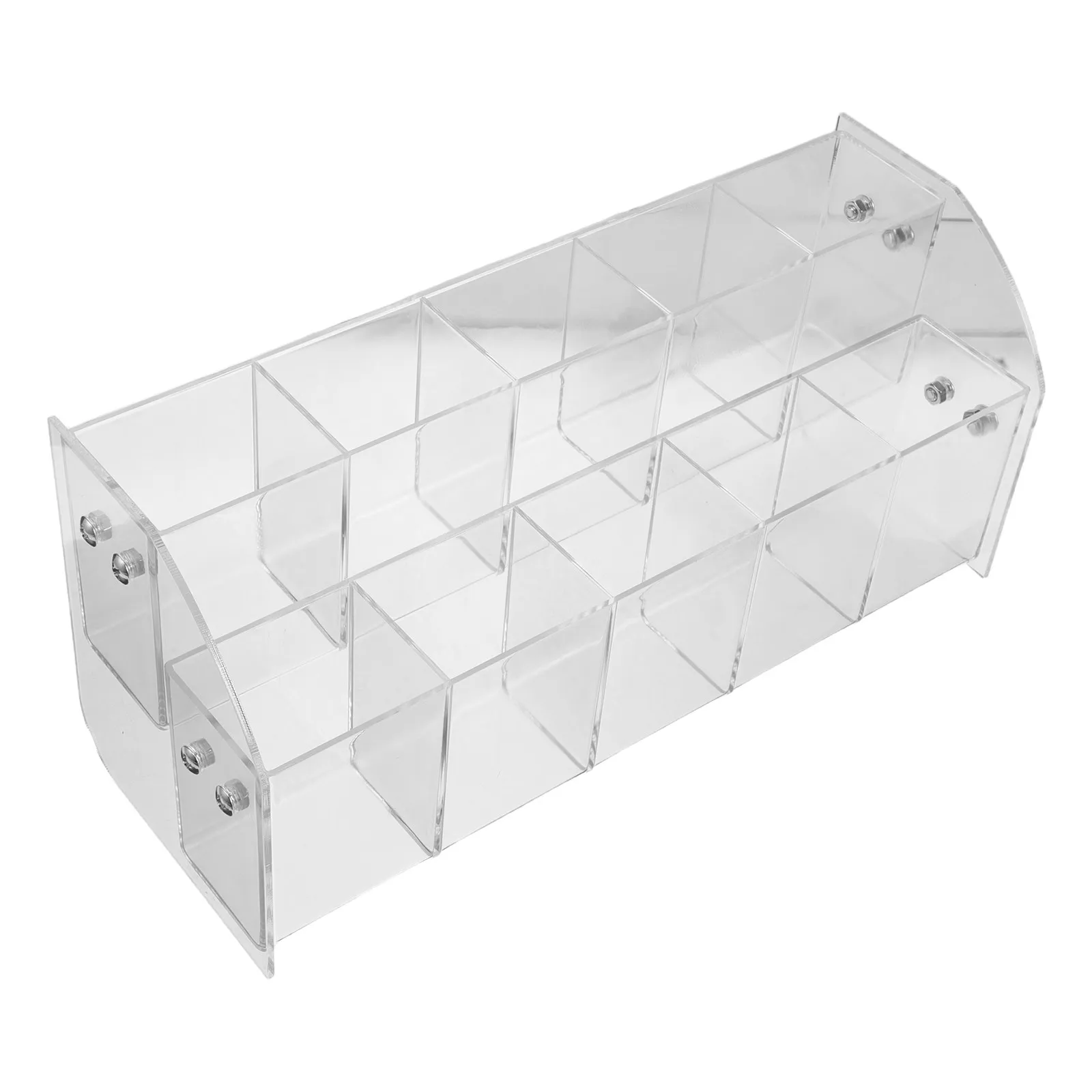 

Acrylic Pen Display Stand Clear Transparent Multi-Tier Holder for Ballpoint Pencils Makeup Brushes Rulers Nail Eyebrow Tools