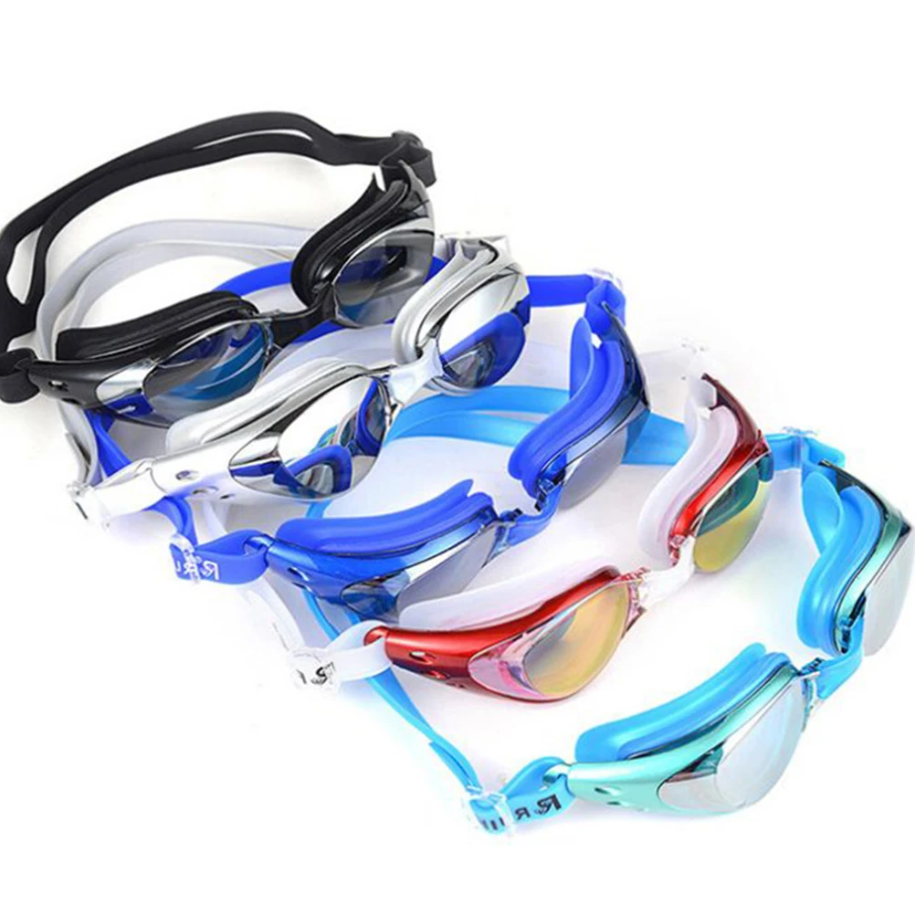 

Anti Fog Swimming Goggles Adult Eyewear for Swimmers Men Women Adjustable Strap Pool Water Protection Optical Lenses Silicone