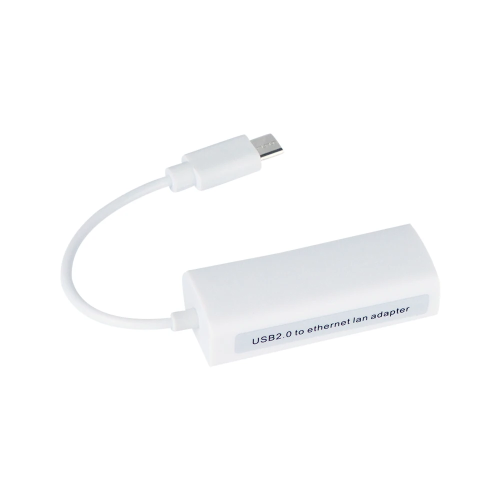 Adaptador de rede Ethernet USB 2.0 Tipo C, Cabo de Internet com fio para Macbook Windows Systems, Novo, para RJ45, 10/100