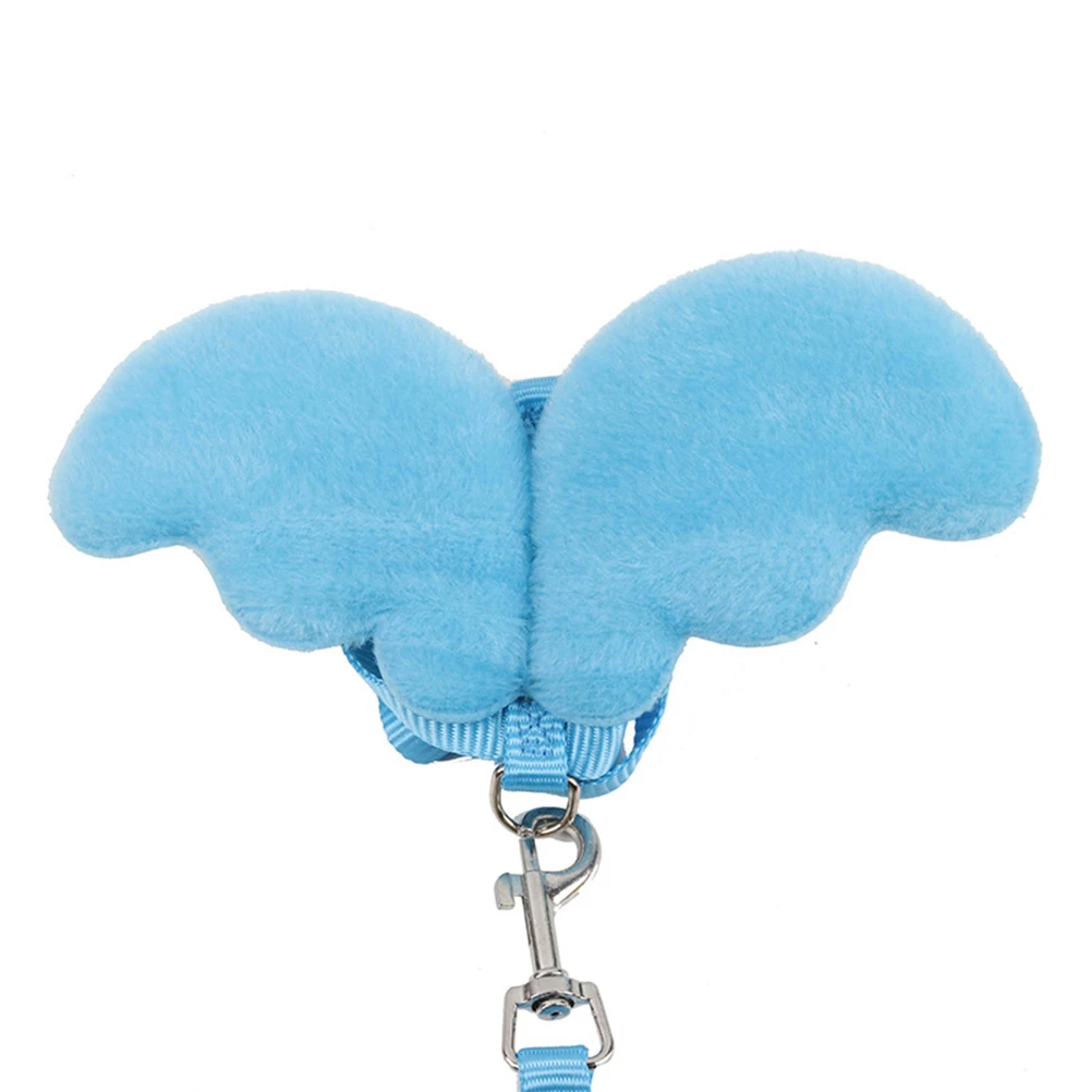 

Pet Chest Harness for Cats and Dogs H-Style Adjustable Breathable Vest Leash Training Lead Cable for Small Medium Pets Blue S