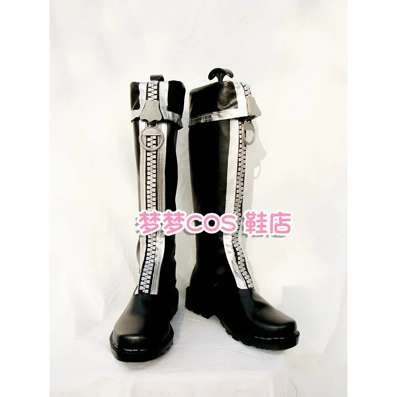 

D.Gray-man Allen Walker Cosplay costume Shots Animal Handmade Faux Leather Boots Large Zip