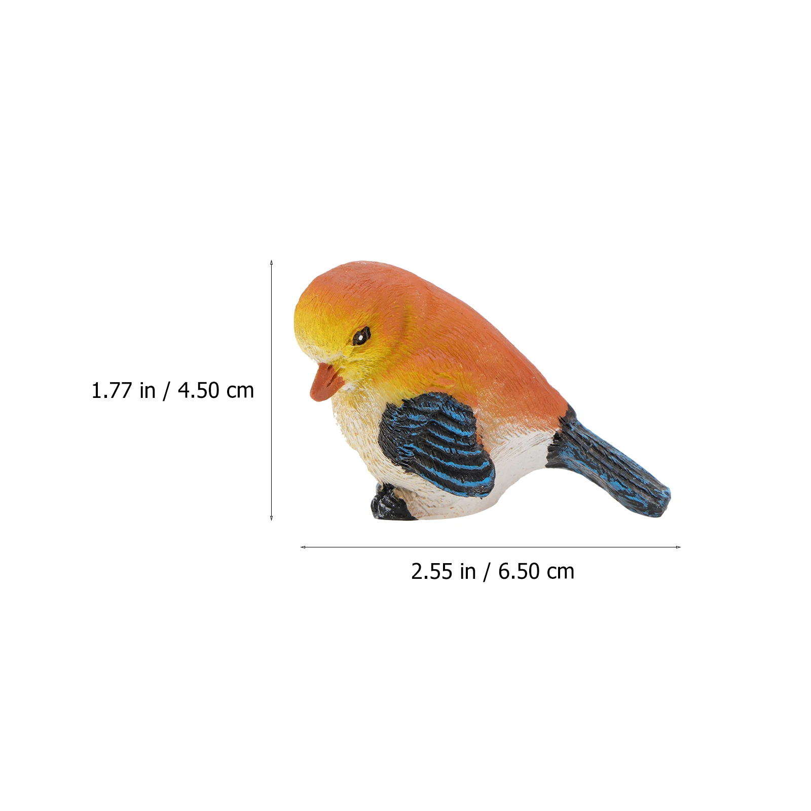 

4Pcs Mini Resin Birds Small Adornments Cute Decorative Crafts for Bonsai Plant Pot Home Office Mini Bird Decors