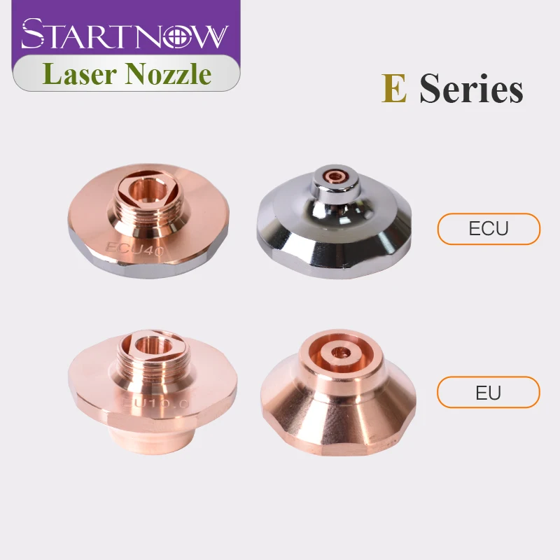 Startnow Fiber Cutting Head Laser Nozzle EAC Single Chrome-plated Layers Dia.25 Caliber 10.0mm EAU ECU For Precitec Laser Head